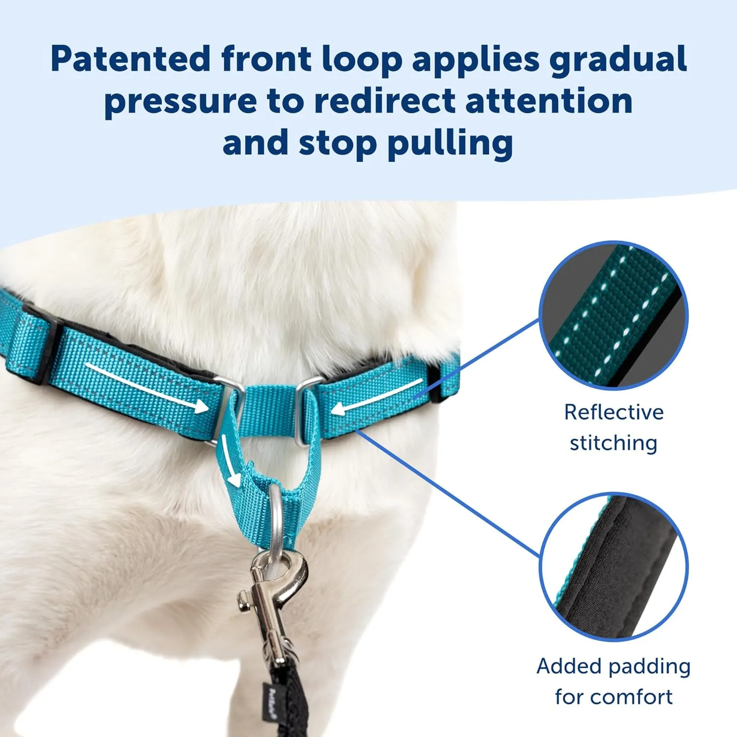PetSafe Easy Walk Deluxe Dog Harness, No Pull Dog Harness  Perfect for Leash & Harness Training  Stops Pets from Pulling and Choking on Walks  Medium/Large, Rose