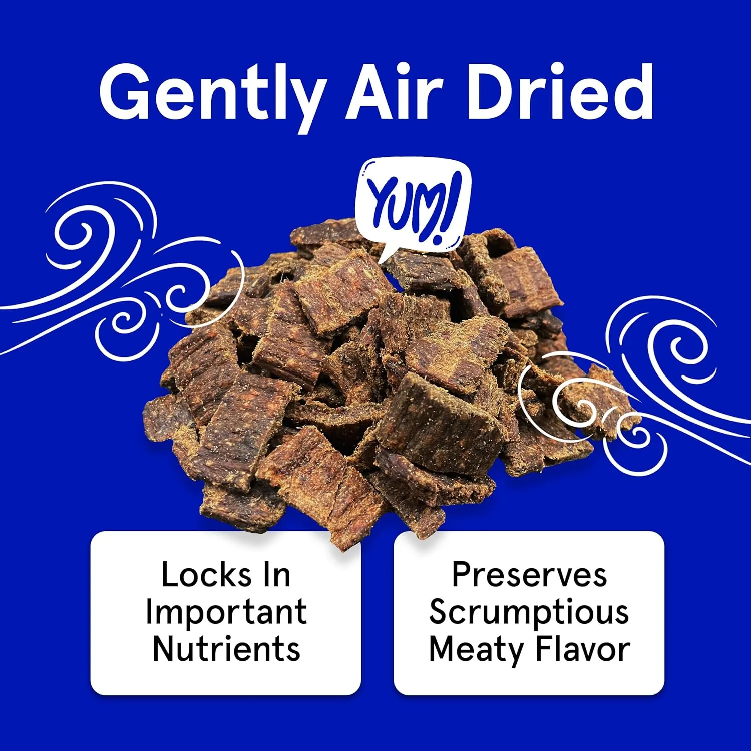 Real Meat Dog Treats - 4oz Bag of Bite-Sized Air-Dried Lamb Jerky for Dogs - Grain-Free Jerky Pet Treats Made up of 95% Free-Range, Grass Fed Lamb - All-Natural High Protein