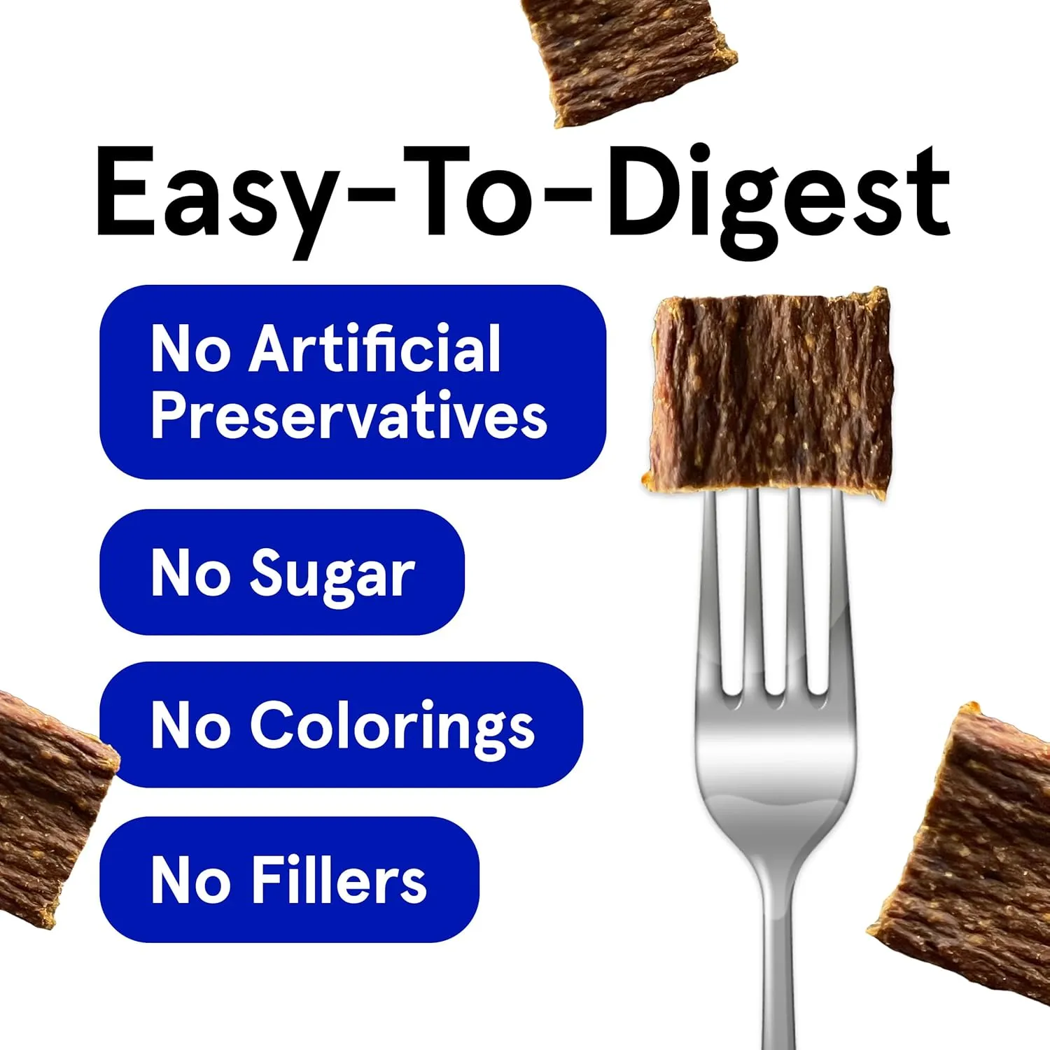 Real Meat Dog Treats - 4oz Bag of Bite-Sized Air-Dried Lamb Jerky for Dogs - Grain-Free Jerky Pet Treats Made up of 95% Free-Range, Grass Fed Lamb - All-Natural High Protein