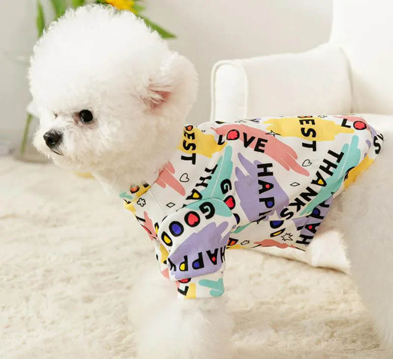 Spring and Autumn Puppy Dog Cat Sweater Two Feet Pet Clothes Bottoming Shirt