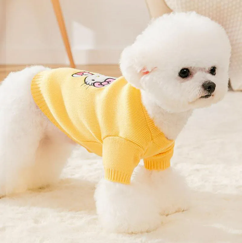 Spring and Autumn Puppy Dog Cat Sweater Two Feet Pet Clothes Bottoming Shirt