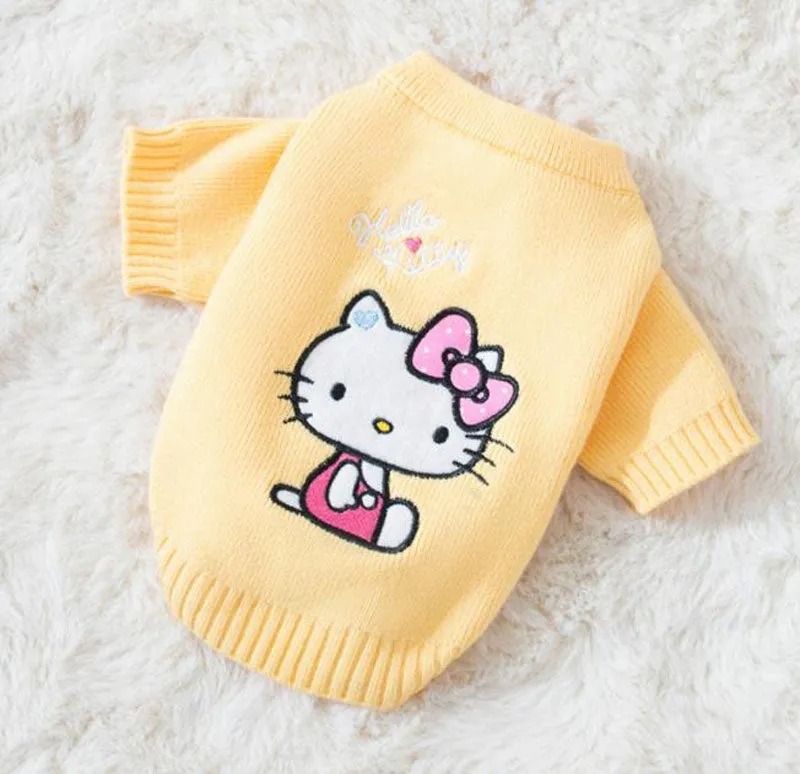 Spring and Autumn Puppy Dog Cat Sweater Two Feet Pet Clothes Bottoming Shirt