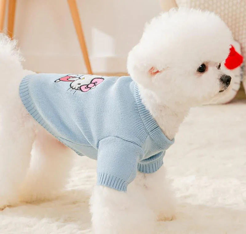 Spring and Autumn Puppy Dog Cat Sweater Two Feet Pet Clothes Bottoming Shirt