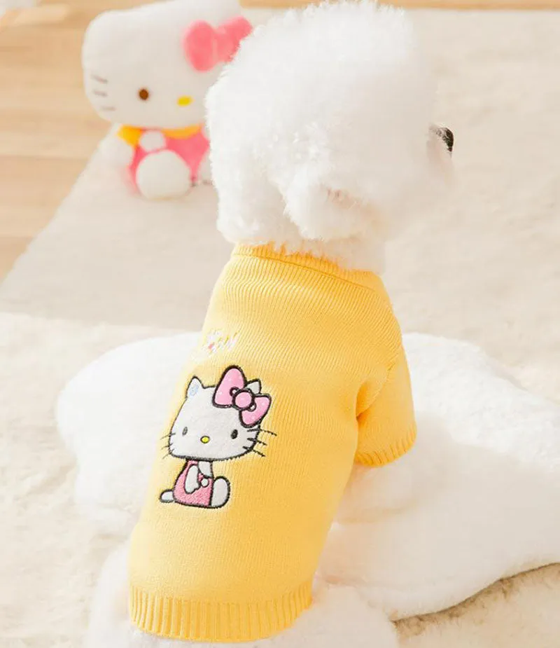Spring and Autumn Puppy Dog Cat Sweater Two Feet Pet Clothes Bottoming Shirt