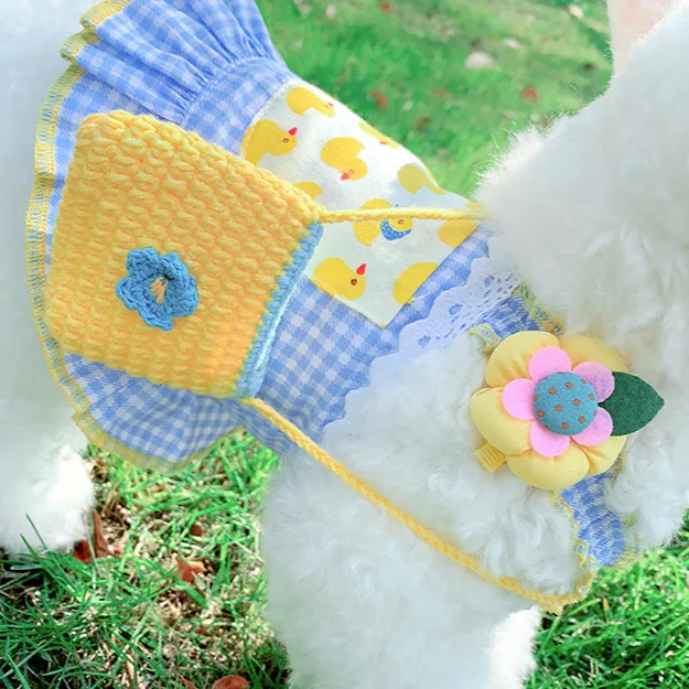 Summer Buffalo Plaid Dog Dress