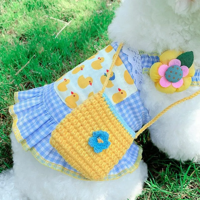 Summer Buffalo Plaid Dog Dress