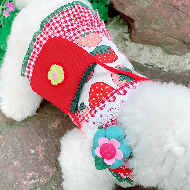 Summer Buffalo Plaid Dog Dress