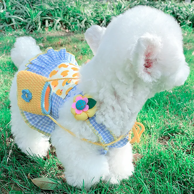 Summer Buffalo Plaid Dog Dress