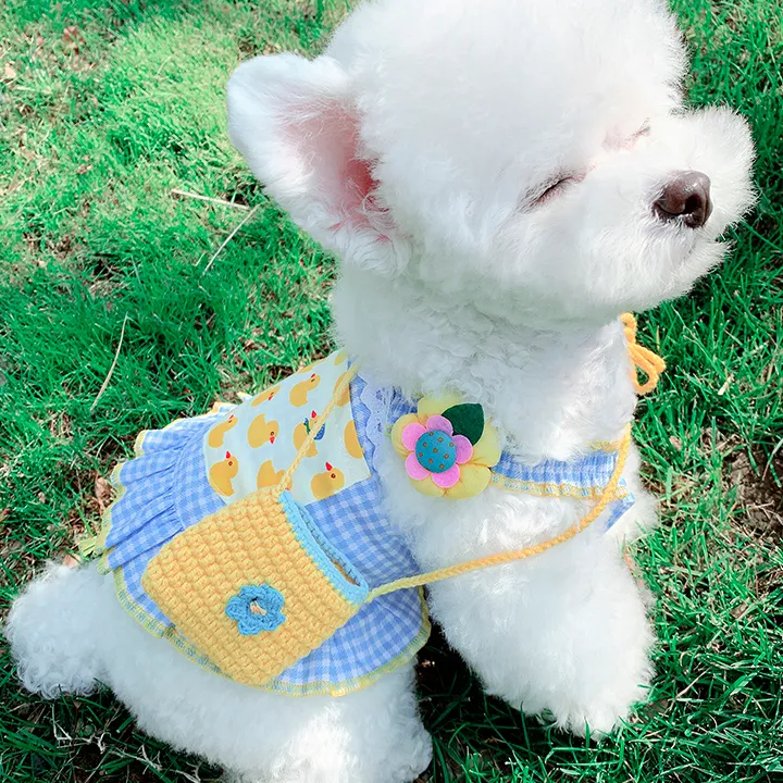Summer Buffalo Plaid Dog Dress