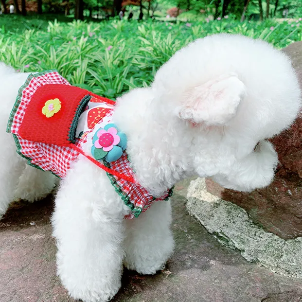Summer Buffalo Plaid Dog Dress