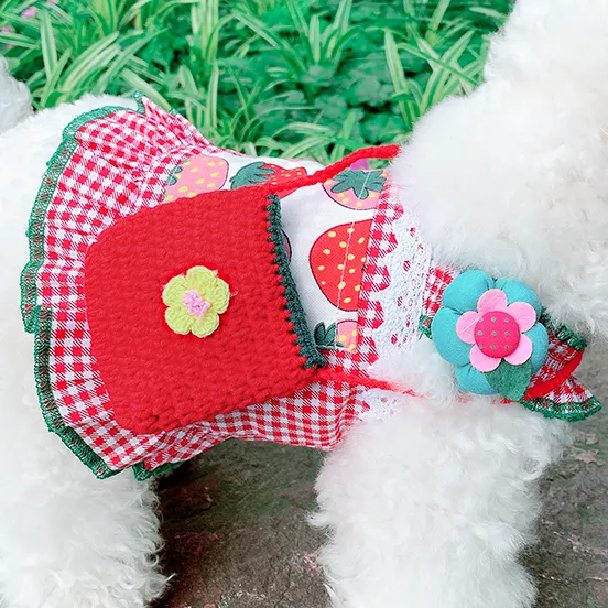 Summer Buffalo Plaid Dog Dress