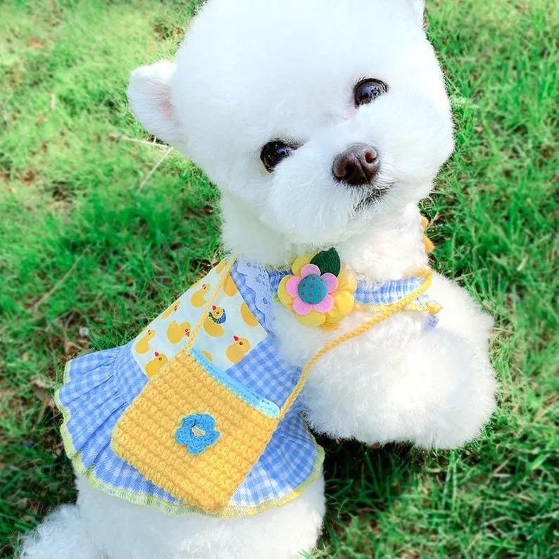 Summer Buffalo Plaid Dog Dress