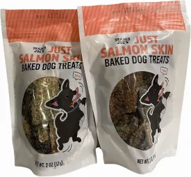Trader Joe's Just Salmon Skin Baked Dog Treats 2oz -Pack of 2