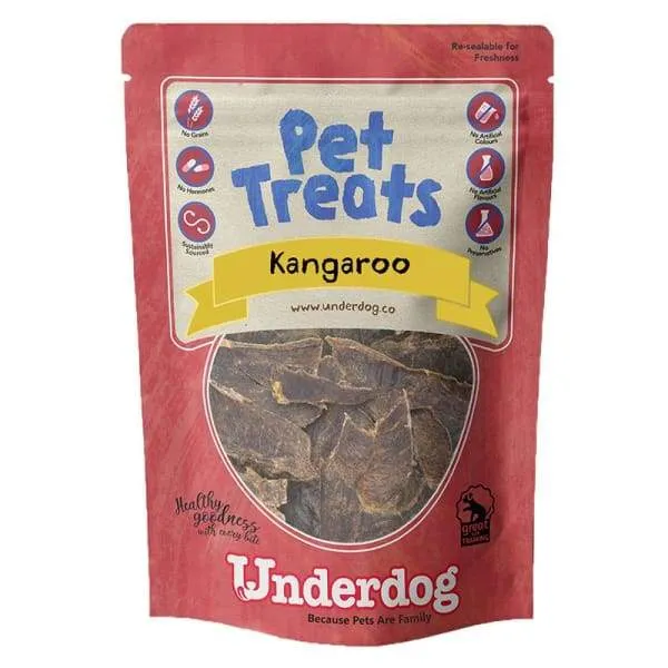 Underdog Kangaroo Air Dried Dog Treats 60g
