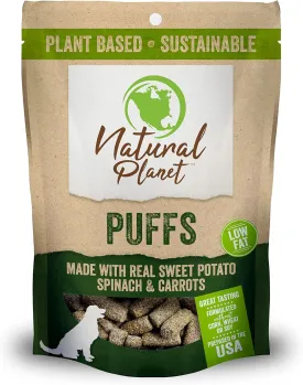 Veggie Puff Plant Based Dog Treats, 4 Ounce (Pack of 1)