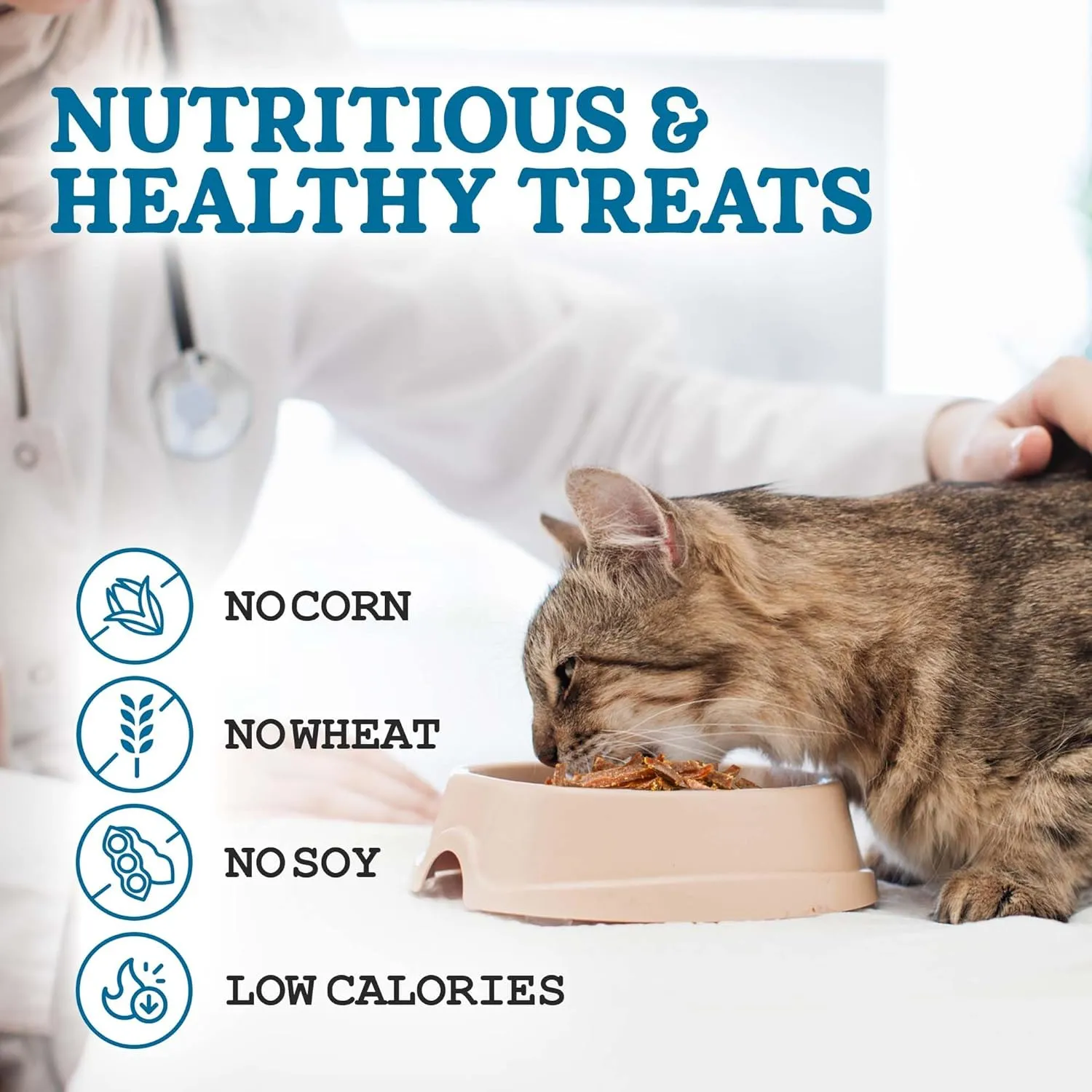 Wild Meadow Farms - Cat Treats - Meat 'N Greets - Soft Jerky Treats with Real Meat, High Protein, Grain-Free, Perfect for Training & Rewarding, All Natural Snacks for Cats - Duck Flavor